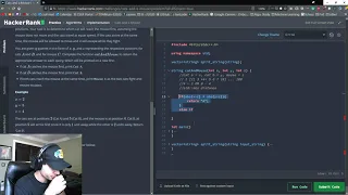 HackerRank Live Solve - Easy cats and mouse