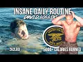 260LBS Following David Goggins PRE NAVY SEAL Daily Routine - 6000 Calories Burned