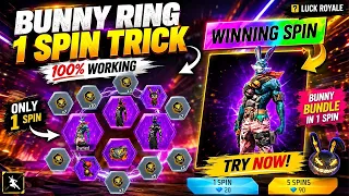 Bunny Ring Event - One Spin Trick🔥| BunnyBundle Spin Free Fire | Free Fire New Event |Today Event