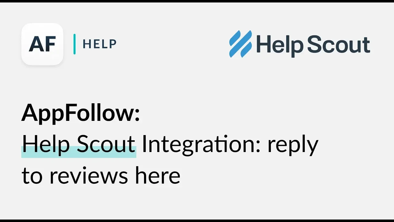 Help Scout Integration: get reviews and send responses here
