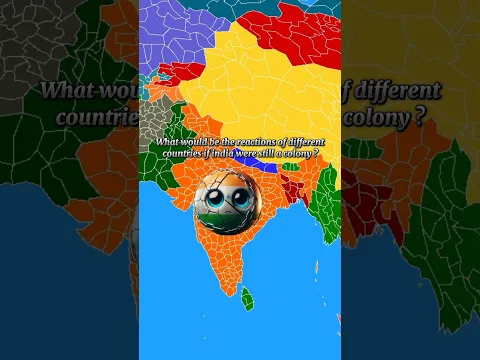 What would be reactions of countries if india still be a colony š±#countryballs#reaction#geography
