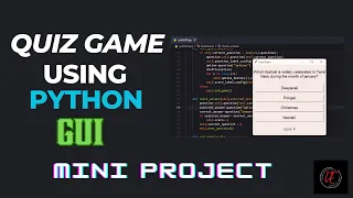 Quiz game GUI using Python Mini Project Learn with Esprit Graphical user interface
