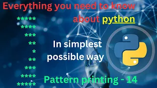 Pattern printing 14 mirror image pattern printing in python python full course complete python