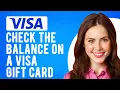 How to Check the Balance on a Visa Gift Card 2 Simple Methods