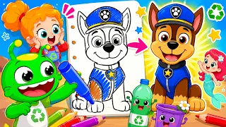 🐶 Apprendre à Dessiner Chase ✏️ Comptines et Aventures Éducatives