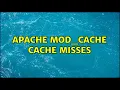 Apache mod - cache cache misses