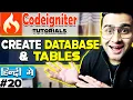 Codeigniter Mini Project Tutorial in Create Database Tables Part - 20