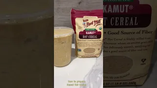 How To Prepare Kamut Hot Cereal Alkaline Vegan Dr Sebi Recipes
