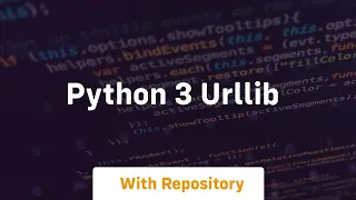 python 3 urllib