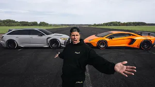 1200 HP RS6 VS. LAMBORGHINI AVENTADOR SV: WHO WINS? | VLOG 1143