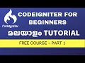 Codeigniter Basics Malayalam Crash course part 1