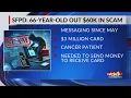 SFPD 66-year-old out 60k in scam