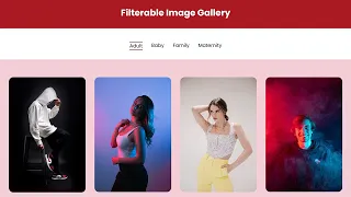 How to Create a Responsive Filterable Image Gallery with HTML CSS JavaScript