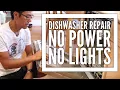 KitchenAid Dishwasher Repair - No Power No Lights and Grinder Clean up
