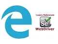 Selenium 3 Launch Edge browser using Microsoft Edge Driver