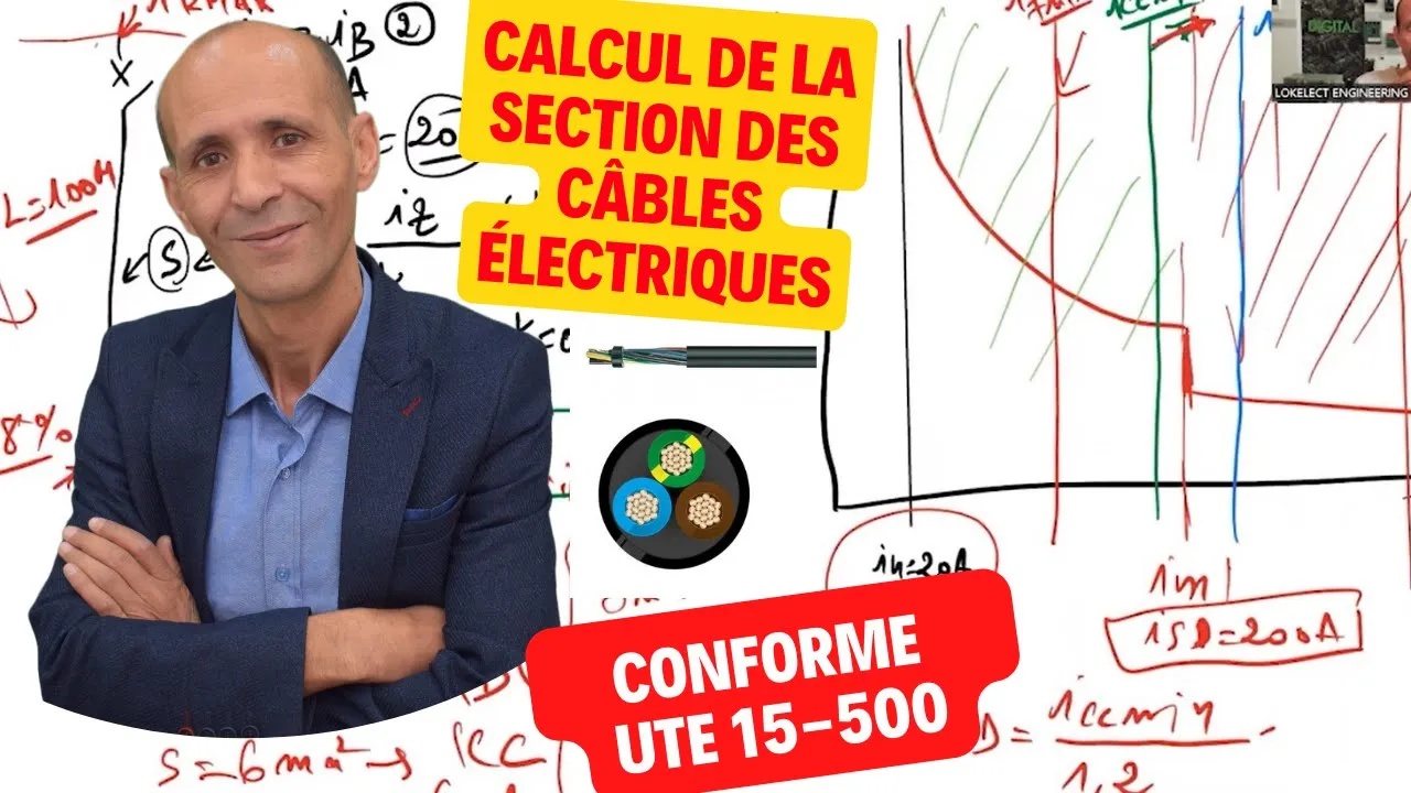Calculer la section d’un câble électrique (méthode française)