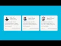 How to Make Responsive Testimonial Cards using HTML CSS