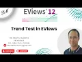 39 Trend Test in EViews Dr Dhaval Maheta