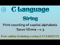 c program to count capital alphabets in a string