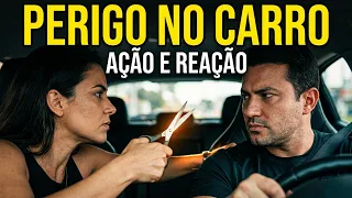 Mulher ATACA motorista com TESOURA e faz FALSA ACUSAÇÃO | Como se Proteger disso? Krav Maga Caveira