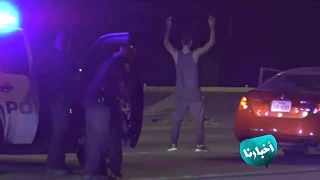 مضحك جدا مجرم يواجه الشرطة الأمريكية بالرقص 