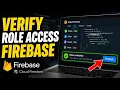How to verify role-based access UI with Firebase Firestore - Quick Tutorial
