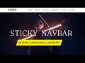 Sticky Navigation Bar On Scroll Using Vanilla Javascript Fixed Navbar on Scroll