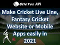 CricTez Fast Reliable low cost Cricket API provider for fantasy live line app FREE CRICKET API
