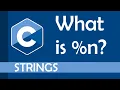What is n in printf and scanf