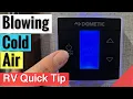 RV Furnace Blowing Cold Air 10 Second Fix