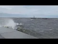 Lake Michigan Pier rough conditions 5-13-2026