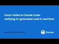 Sonar Vortex in Claude Code Verifying AI-Generated Code in Real Time