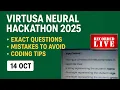 Virtusa Neural Hackathon 2025 - Exact Question Mistake to Avoid Exam Analysis LIVE RECORDINGS