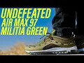 DON T BUY UNDEFEATED Air Max 97 Militia Green Before You Watch This Review On Feet