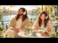Christian Café Jazz & Soft Worship Songs | Peaceful Riverside Café Morning with Jesus