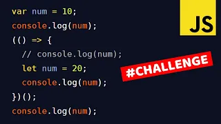 Guess the Output JavaScript Challenge Variable Scope Hoisting ReferenceError Learn JavaScript