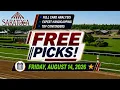 Saratoga-FREE PICKS Fri