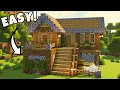 Minecraft Fancy Starter House 5 Minute Build Tutorial