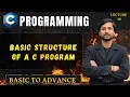 Basic Structure of C Program In Hindi