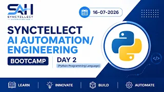 Synctellect AI Day 2 Python Programming Language