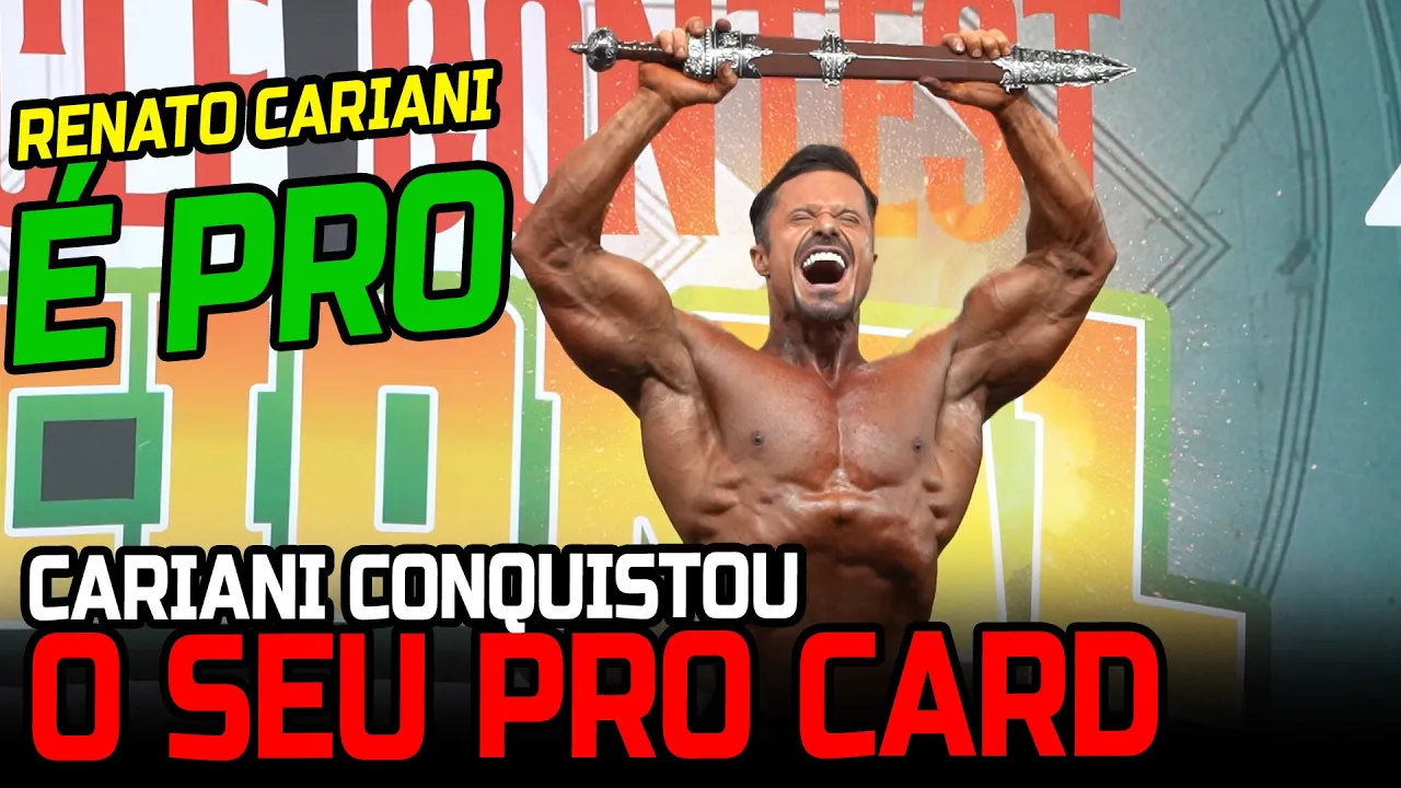 CAMPEÃO - RENATO CARIANI VIROU PRO NO MUSCLECONTEST NACIONAL