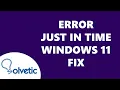 ERROR JUST in TIME DEBUGGING Windows 11 Windows 10 FIX