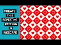 How to create a repeating pattern in inkscape