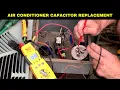 Air conditioner capacitor troubleshooting and replacement