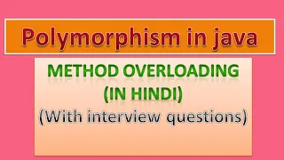 polymorphism in java method overloading in java polymorphism in object oriented programming