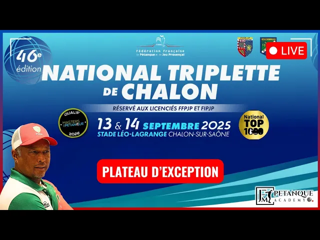Petanque Academy Live 8 Madagascar vs Zigler final, Chalon-sur-Saône National 2025, streamed live by Petanque Academy Live