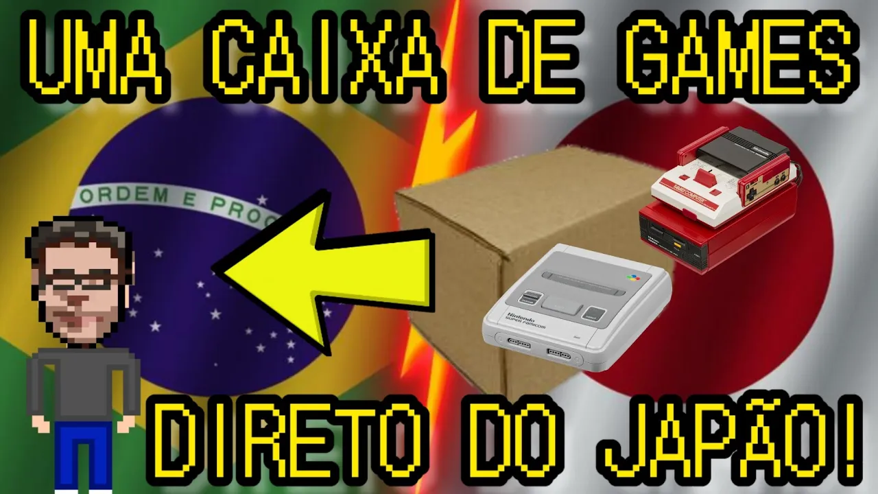 UMA CAIXA DE GAMES DIRETO DO JAPÃO !!