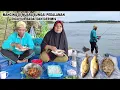 MANCING DI MUARA SUNGAI PEDALAMAN DIGUYUR BADAI DAN GERIMIS.