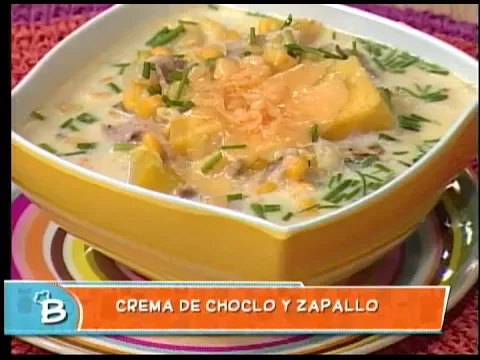 Crema de choclo y zapallo