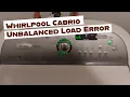 Whirlpool Cabrio UL Unbalanced Load Fix